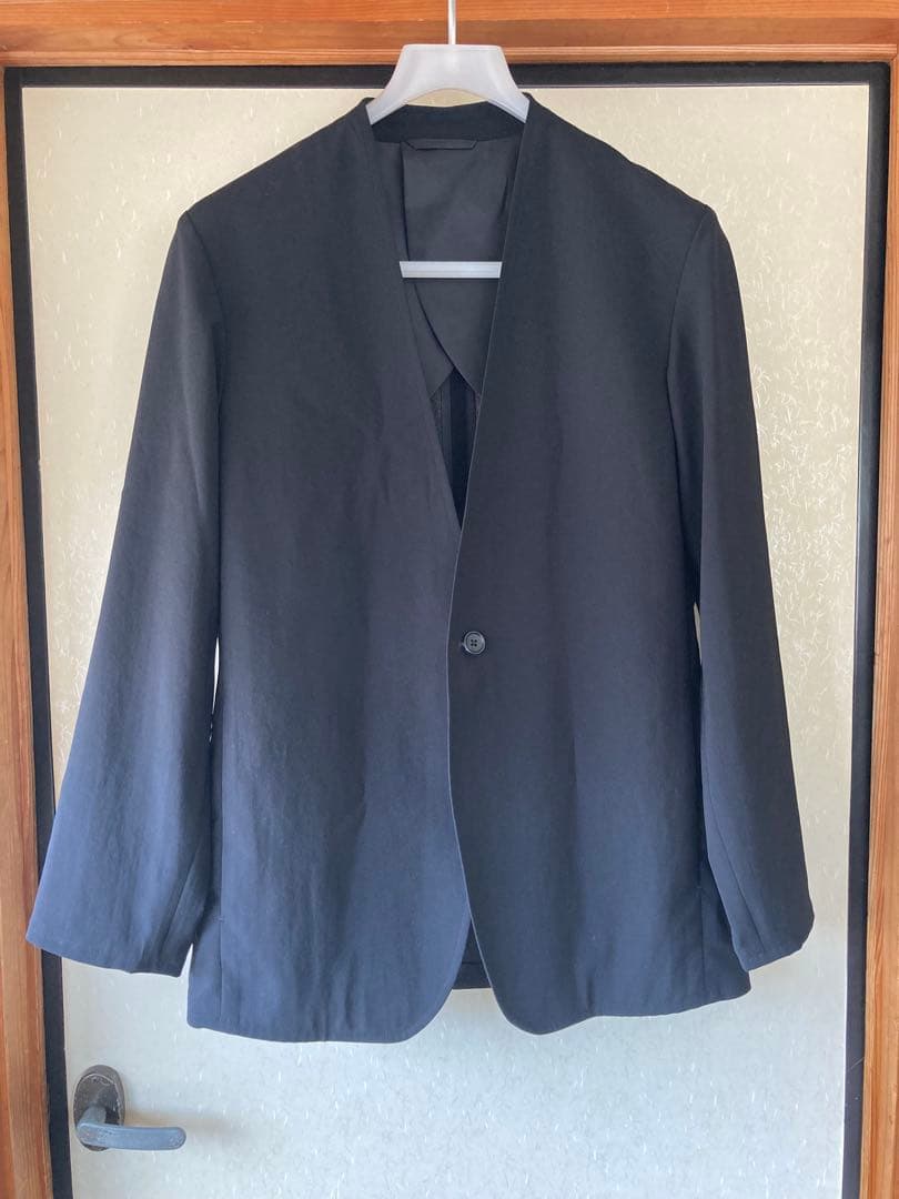 RAINMEKER 21SS ソリビア ノーカラージャケット ブラック M