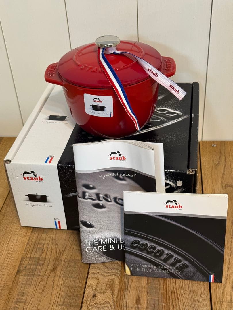 新品 ストウブ ラ・ココット de GOHAN S チェリー 12cm