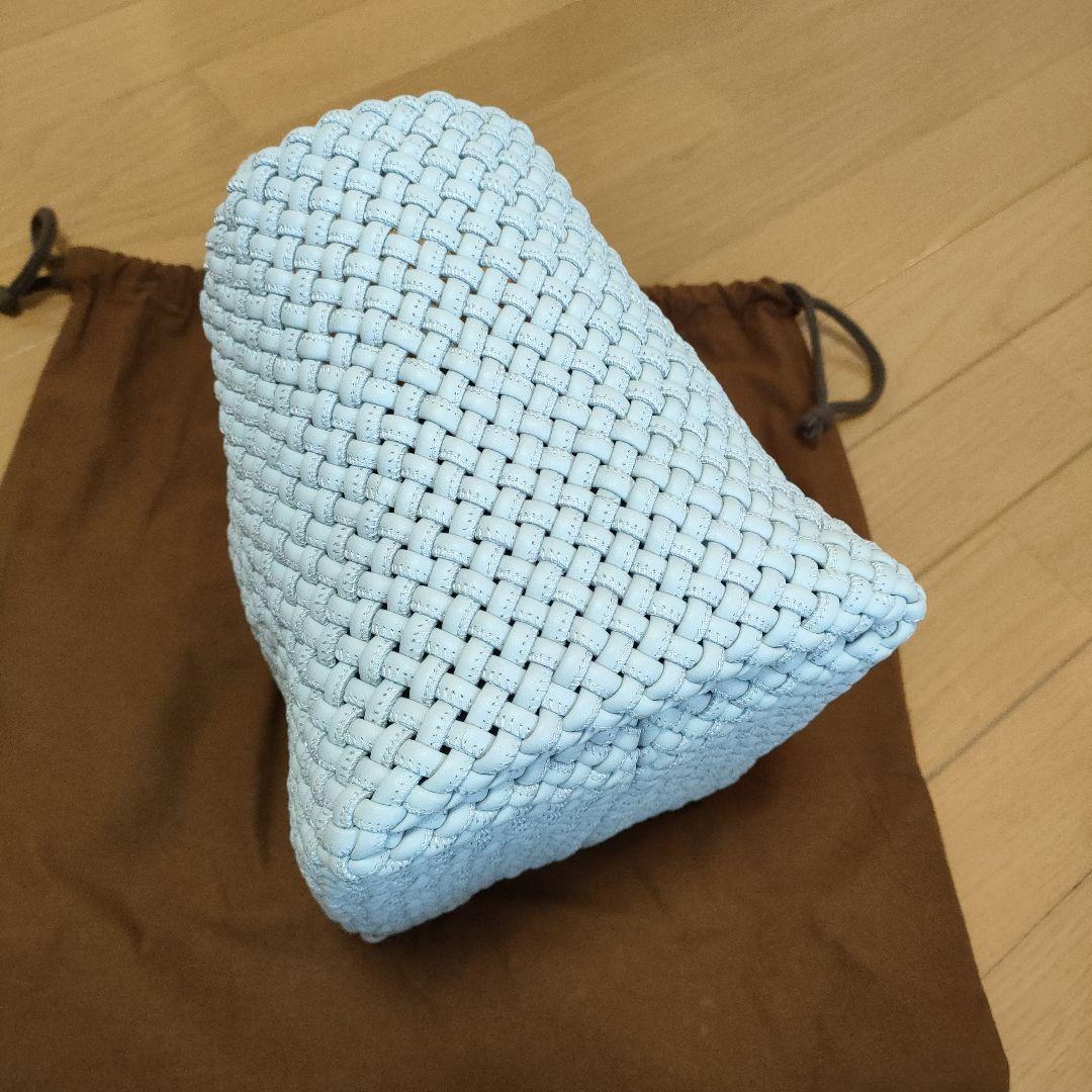 最終値下げ！送料無料★極美品★ヒロフ★HIROFU★バッグ★メッシュ★淡いグレー