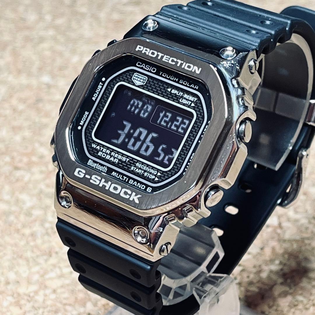 カシオGーSHOCK/GMWーB5000ー 1JF電波ソーラー／メタルカバード