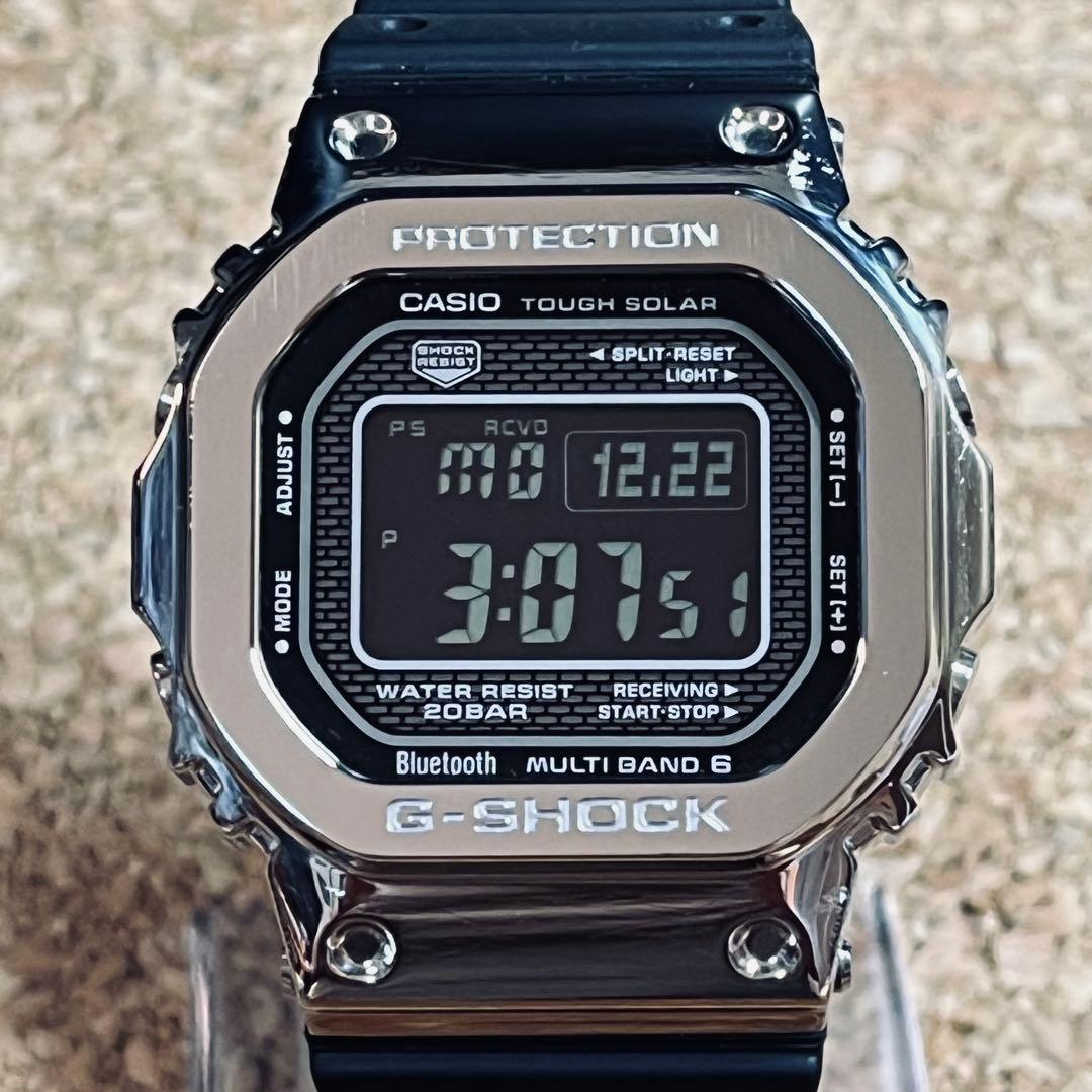 カシオGーSHOCK/GMWーB5000ー 1JF電波ソーラー／メタルカバード