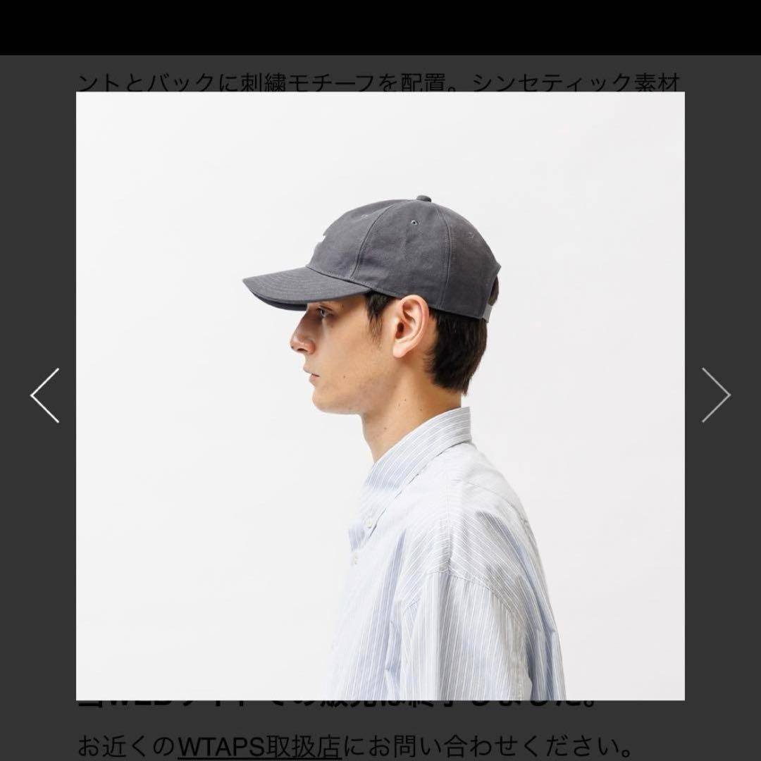 帽子 WTAPS T-6M 02 Cap Cotton CNVS Charcoal