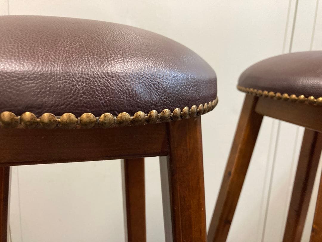 ハイスツール 2脚セット　合皮