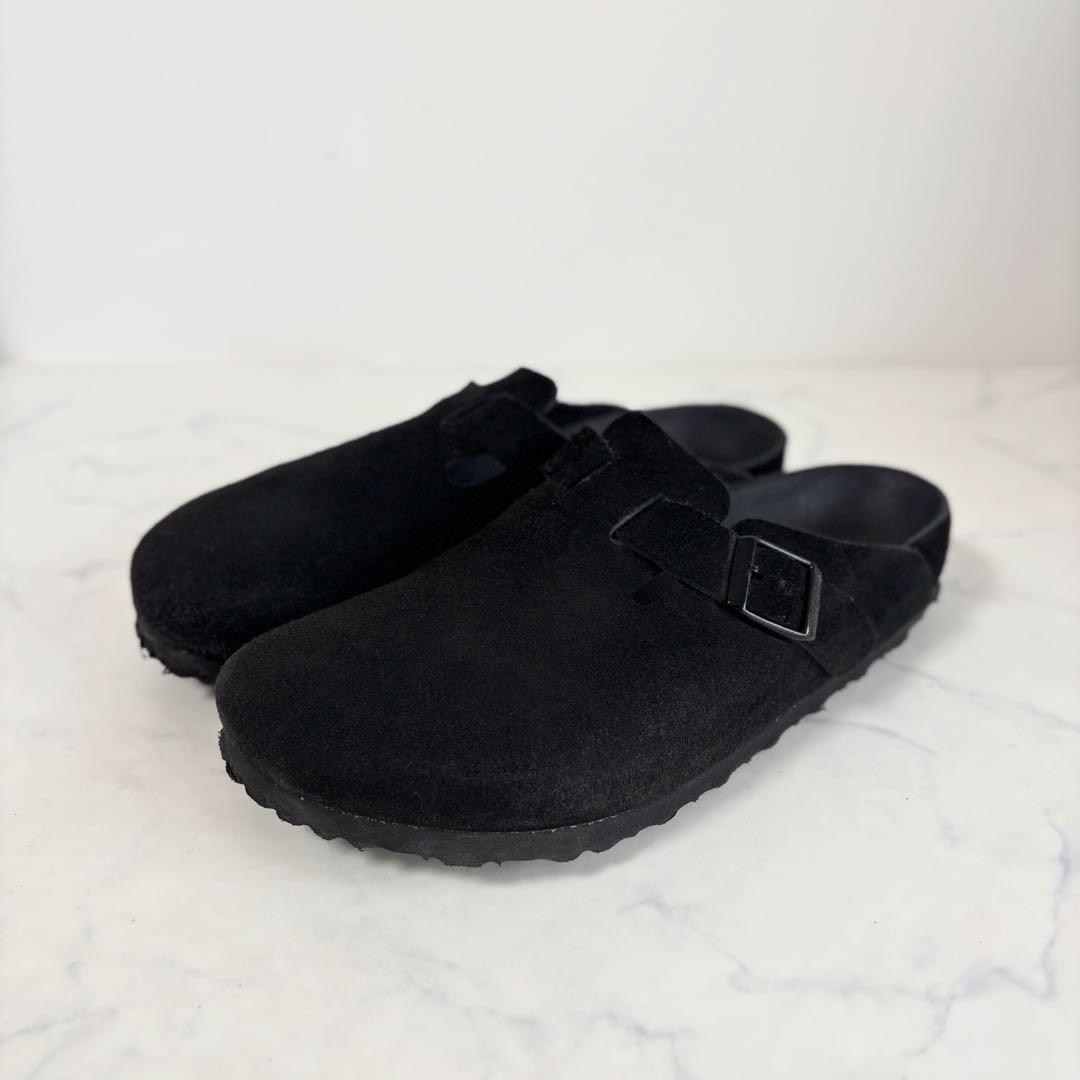 美品 ビルケンシュトック 40 ビームス別注 ボストン サンダル オールブラック