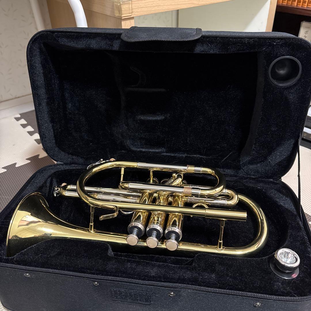 コルネット本体 ゴールド マウスピース付き