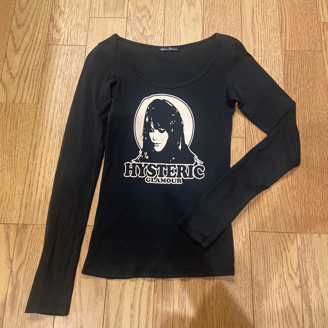ヒステリックグラマー ガールプリント 長袖Tシャツ レディースフリー