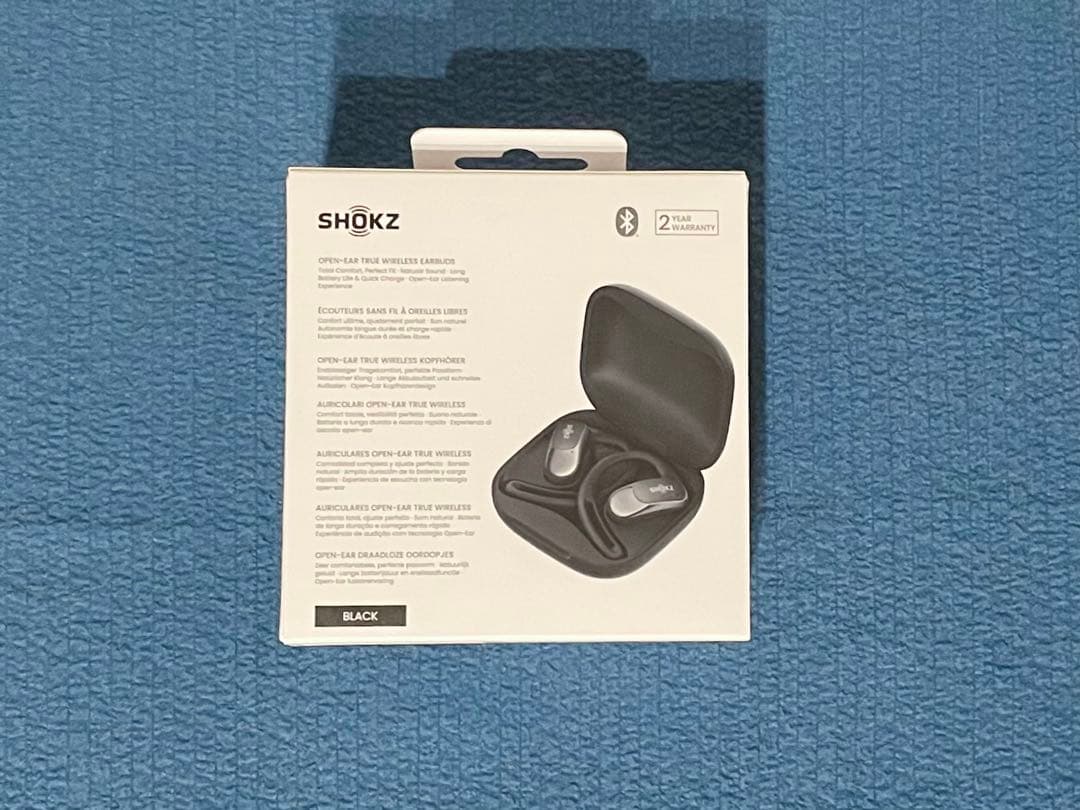 SHOKZ OPENFIT AIR ブラック ワイヤレスイヤホン