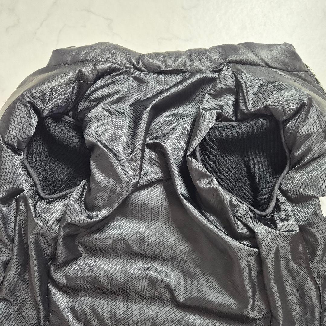 【美品】ハイストリート 羊革 ダウンジャケット ブラック M