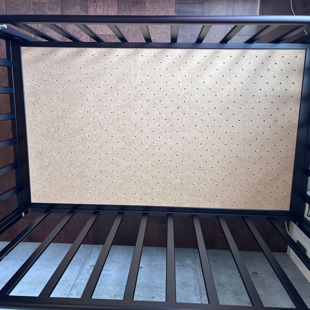 ヤマサキ　ベビーベッド　ツーオープン　ハイタイプ　標準サイズ　ダークブラウン