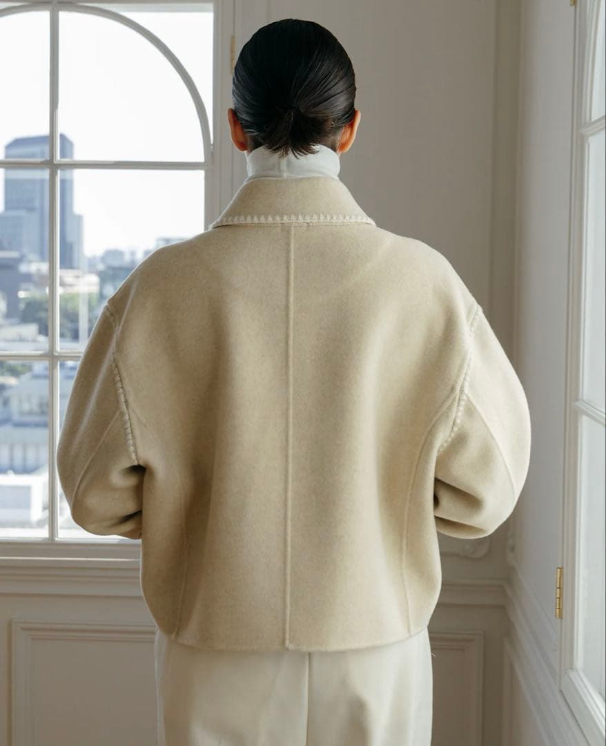 CREDONA ◆ ウールショートジップジャケット