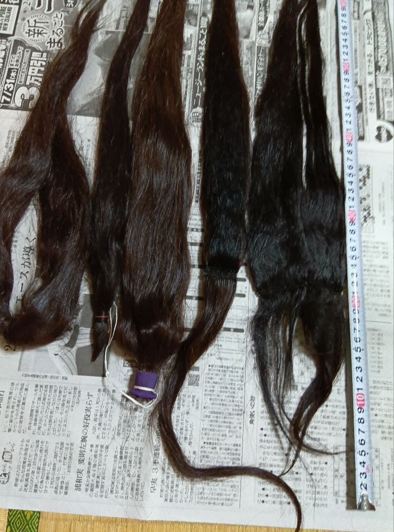 日本髪　地毛結　かもじ　人毛　5種類　花嫁　成人式