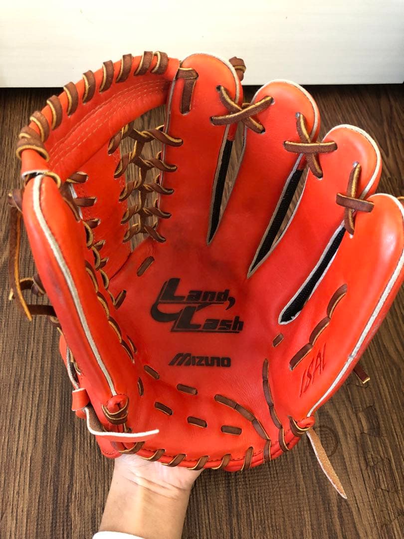 Mizuno 軟式グローブ オレンジ