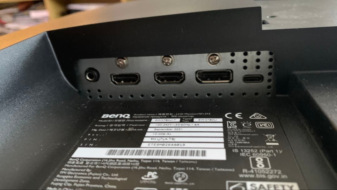 値下早い者勝ち！benQ EW2780U 4Kモニター　ジャンク