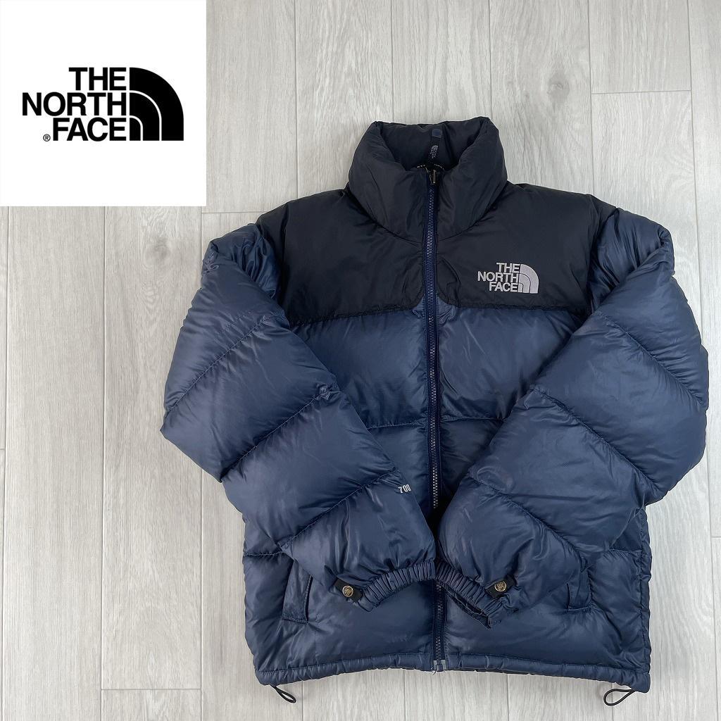 ノースフェイス　ヌプシ　ダウンジャケット　ネイビー　メンズXS　700フィル