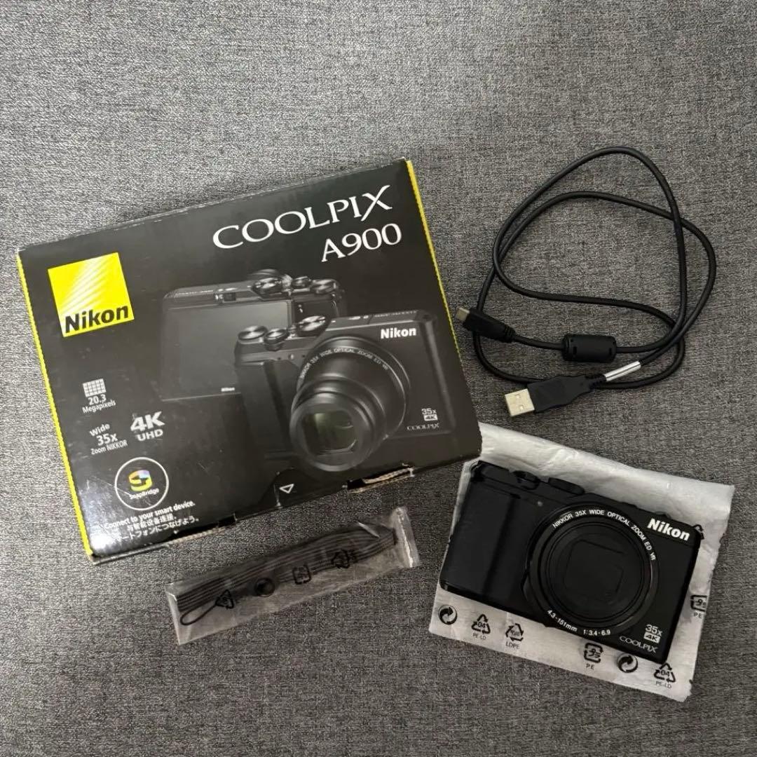 【極美品】Nikon COOLPIX A900 black デジタルカメラ