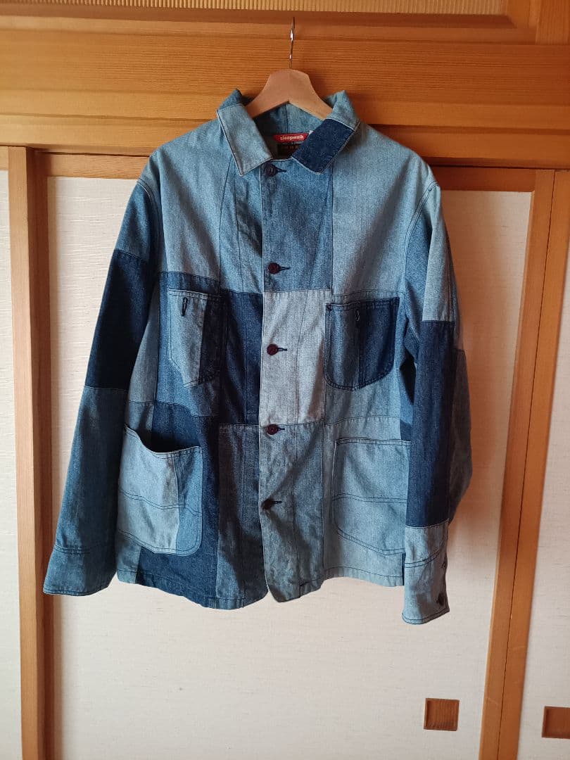 レットイットライド　LET IT RIDE　デニムパッチワークカバーオール