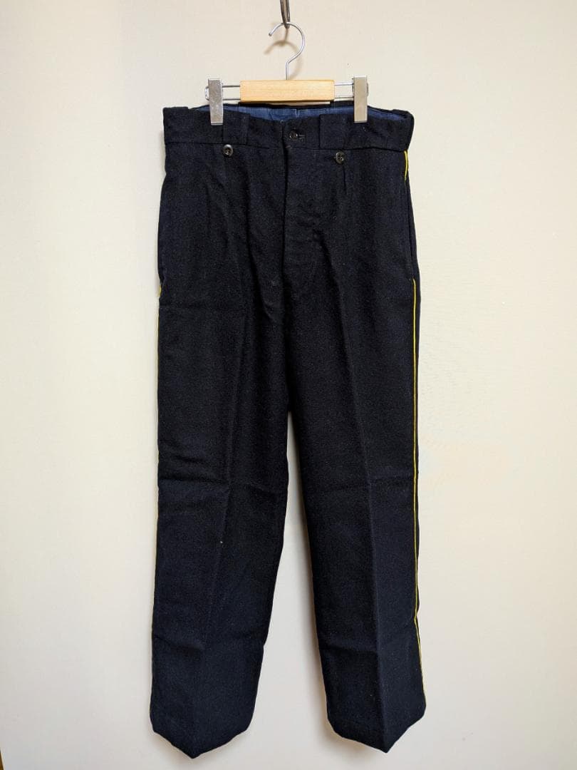 50's 60's フランス軍 国境警備隊ラインパンツ ウールスラックス ②