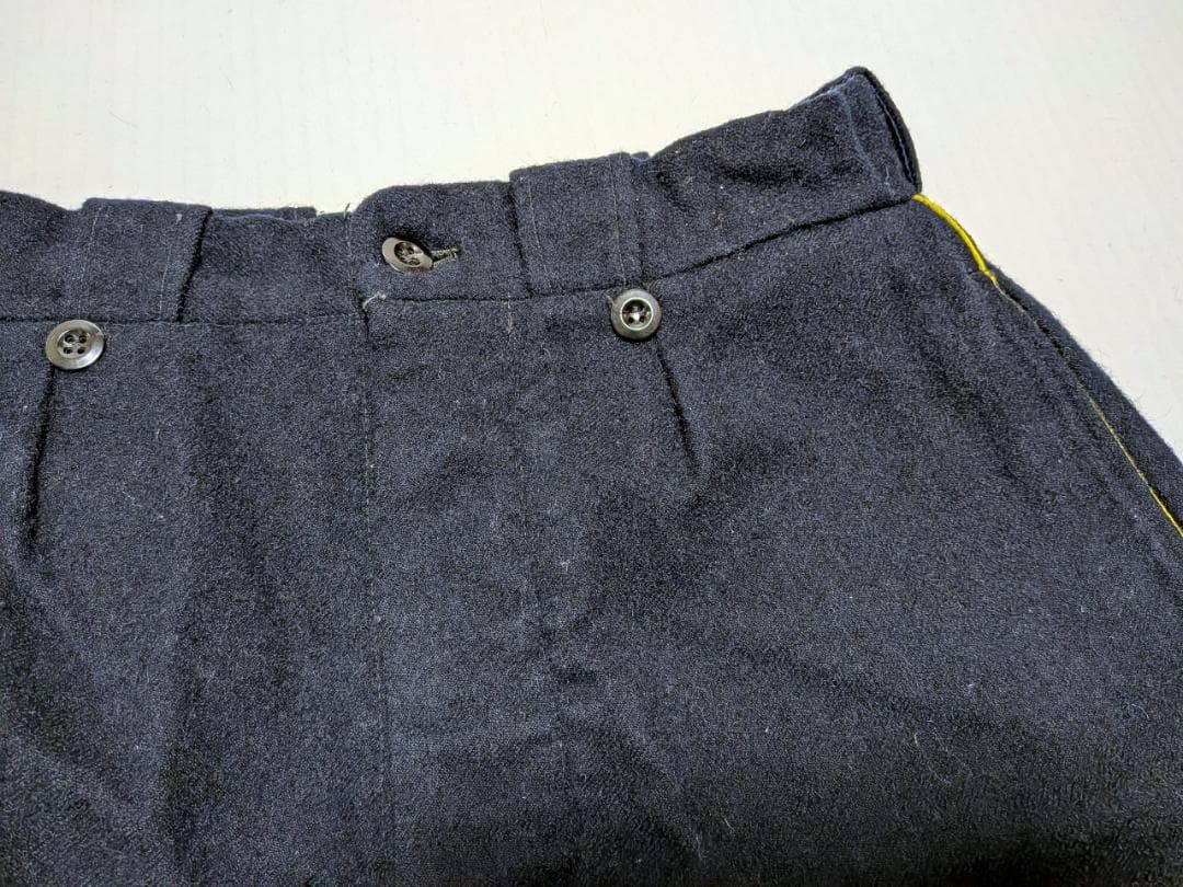 50's 60's フランス軍 国境警備隊ラインパンツ ウールスラックス ②