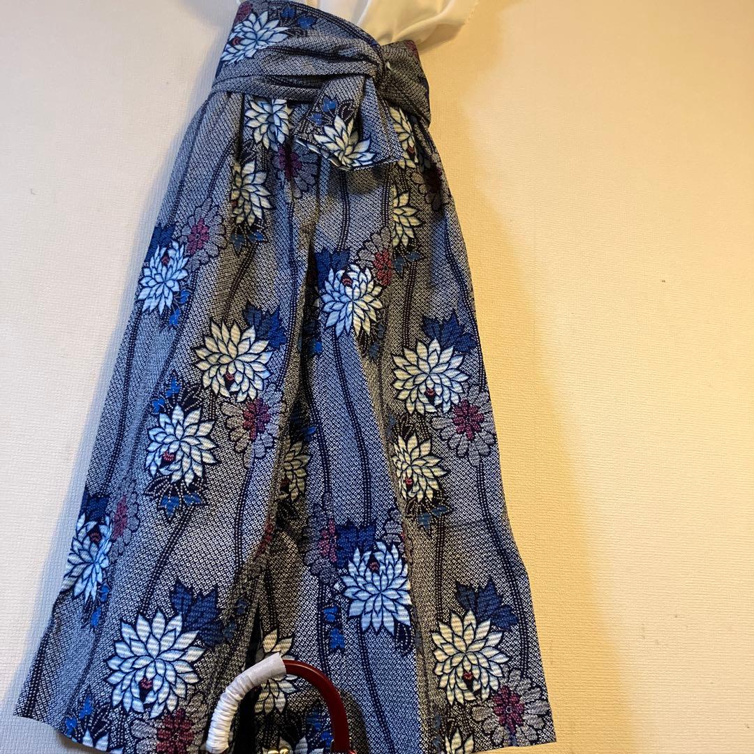 ハンドメイド　浴衣リメイク　ワイドパンツ+バッグ　【別売可】