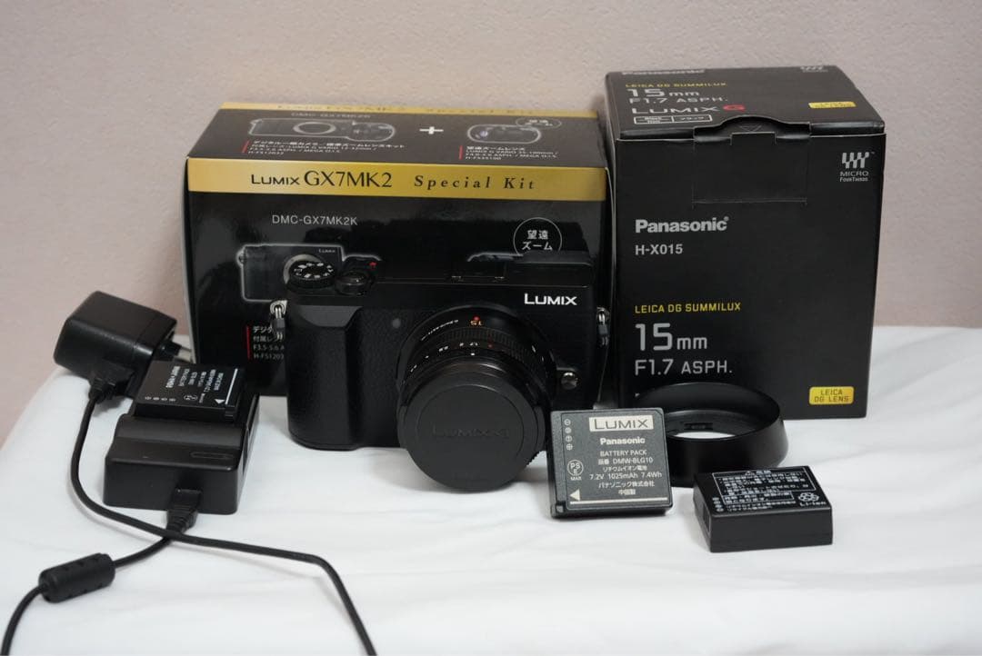 Lumix GX7MK2 ミラーレス一眼カメラ パナライカ15mmレンズ付き