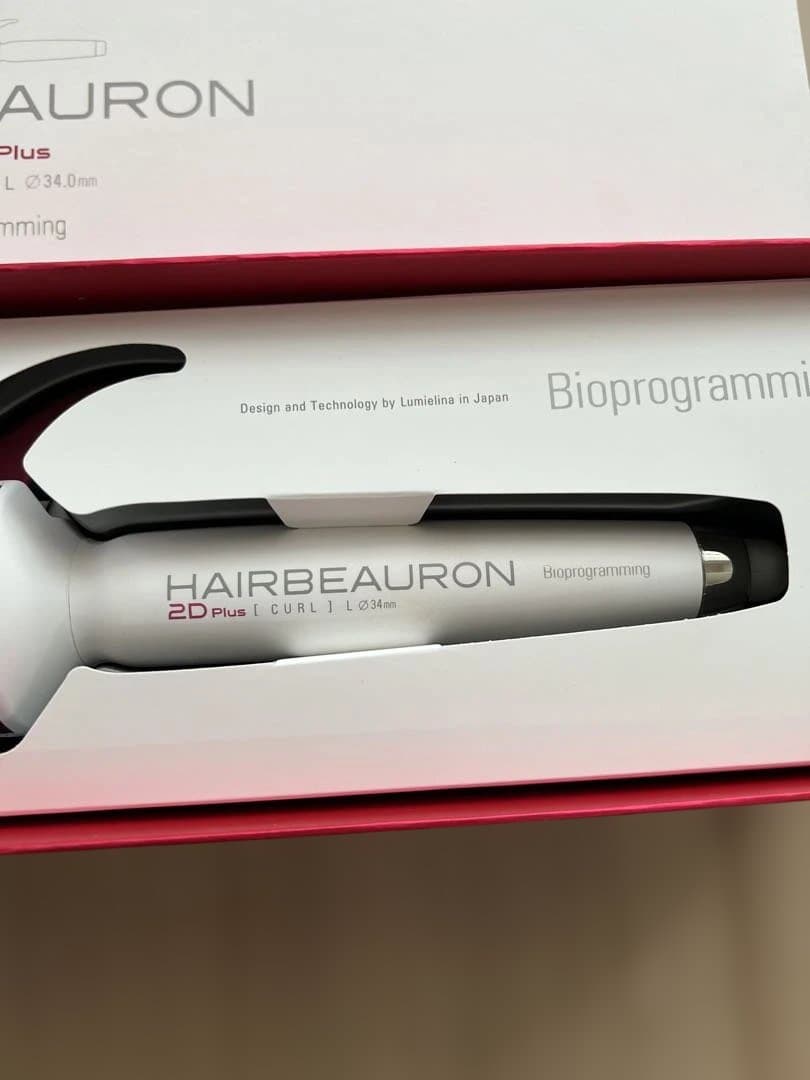 さんご‼️美品‼️ヘアービューロン2Dプラス　34mm カールアイロン