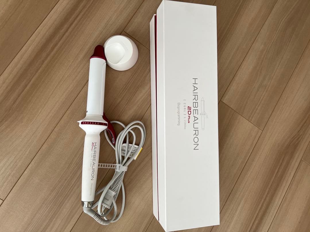 さんご‼️美品‼️ヘアービューロン2Dプラス　34mm カールアイロン