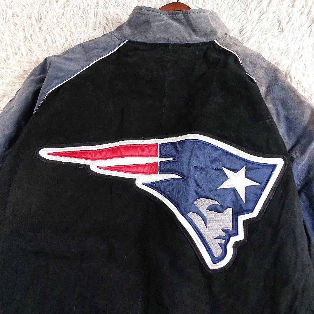 XXL 鬼フェード NFL ペイトニオッツ キルティング レザー両面 スタジャン