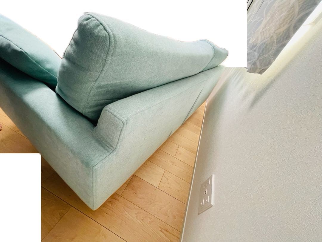 【高野木工】レオソファ2.5人掛け　ライトブルー