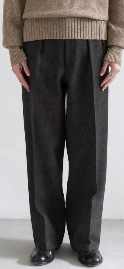 パンツ JEFFERY TWEED 2PLEATS TROUSER