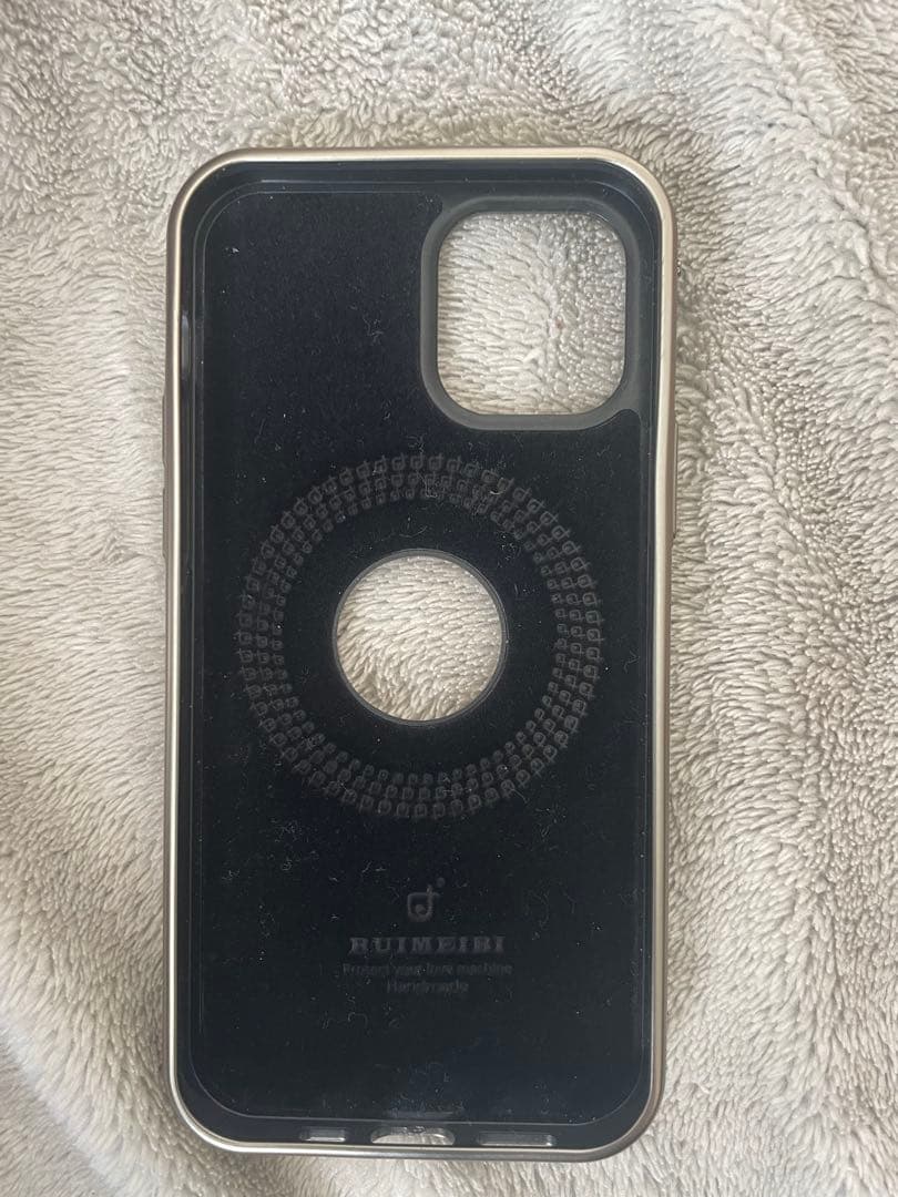 RYBMAX グリッター iPhone12proケース シルバー