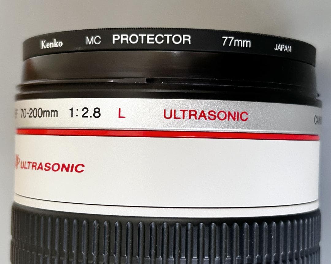 ジャンク CANON EF70-200mmF2.8 L USM(プロテクタ付)