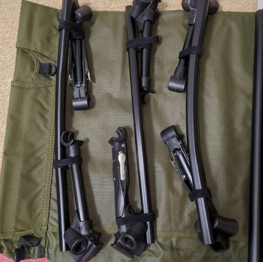 【週末値下】WAQ 2WAY コット 静音 軽量 耐荷重150kg オリーブ