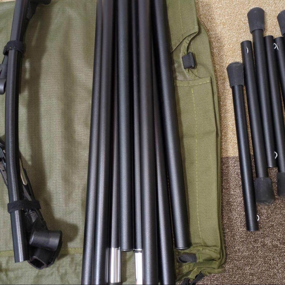 【週末値下】WAQ 2WAY コット 静音 軽量 耐荷重150kg オリーブ