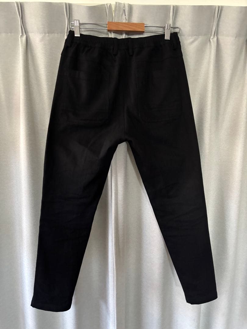 極美品！CAMBIO(カンビオ) 裾ZIPテーパードパンツ サルエル ブラック