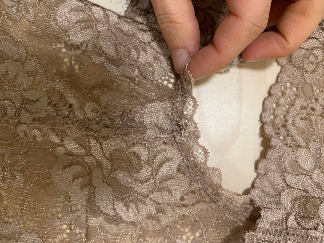 ワフレ　wafure　和装ブラジャー　カメリア　カフェモカベージュM