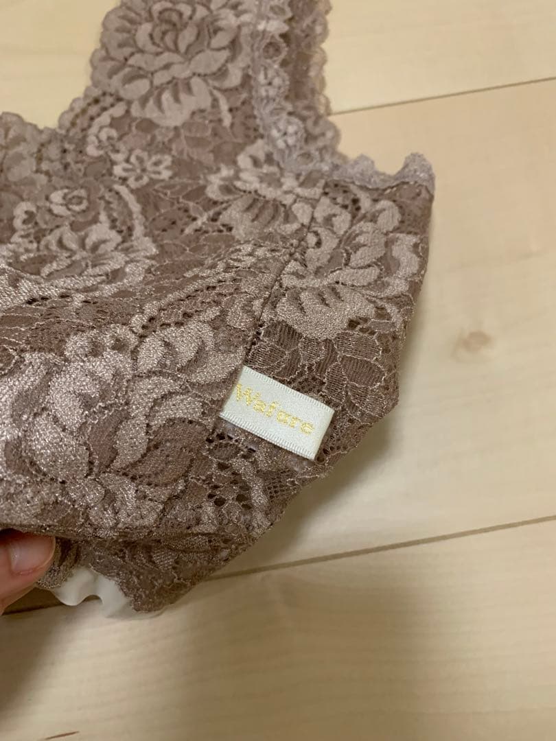 ワフレ　wafure　和装ブラジャー　カメリア　カフェモカベージュM