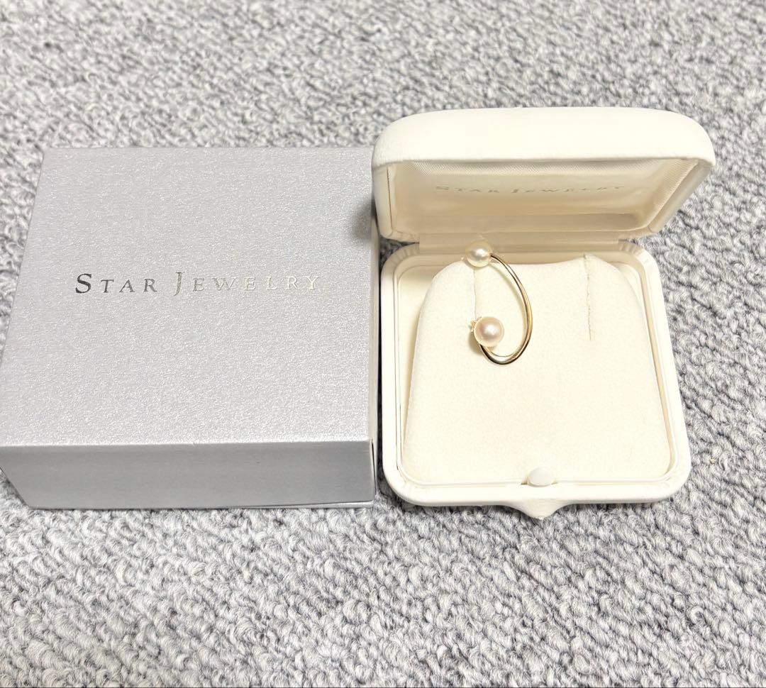 スタージュエリー パール　3way ピアス　k10 YG 10金