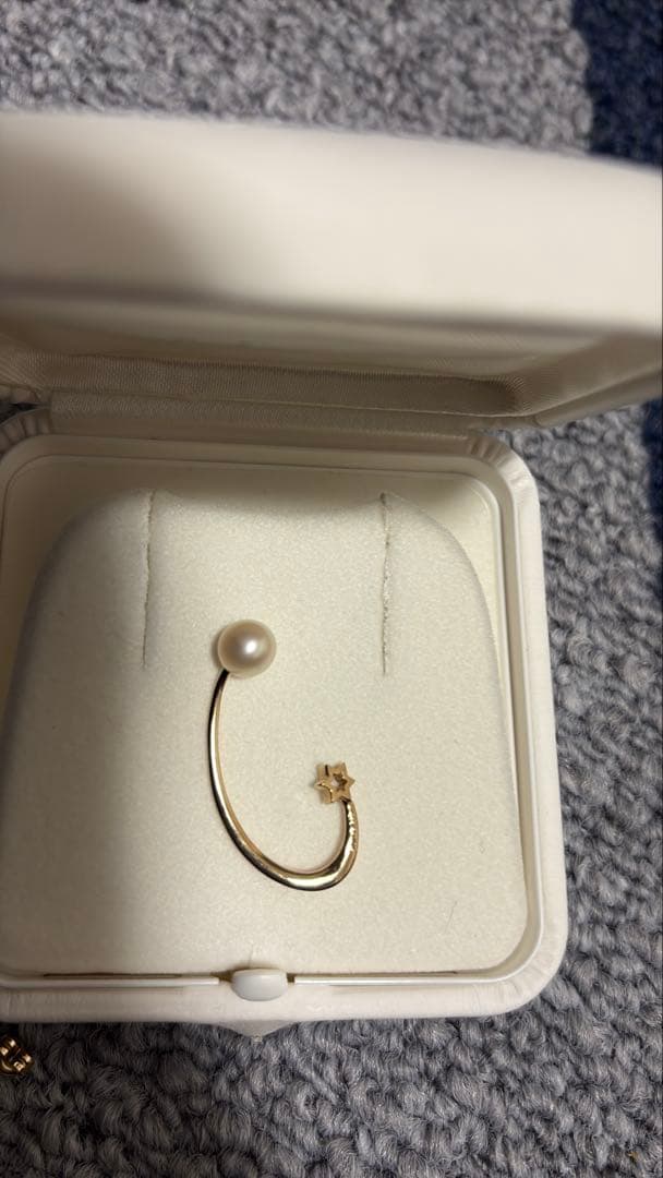 スタージュエリー パール　3way ピアス　k10 YG 10金