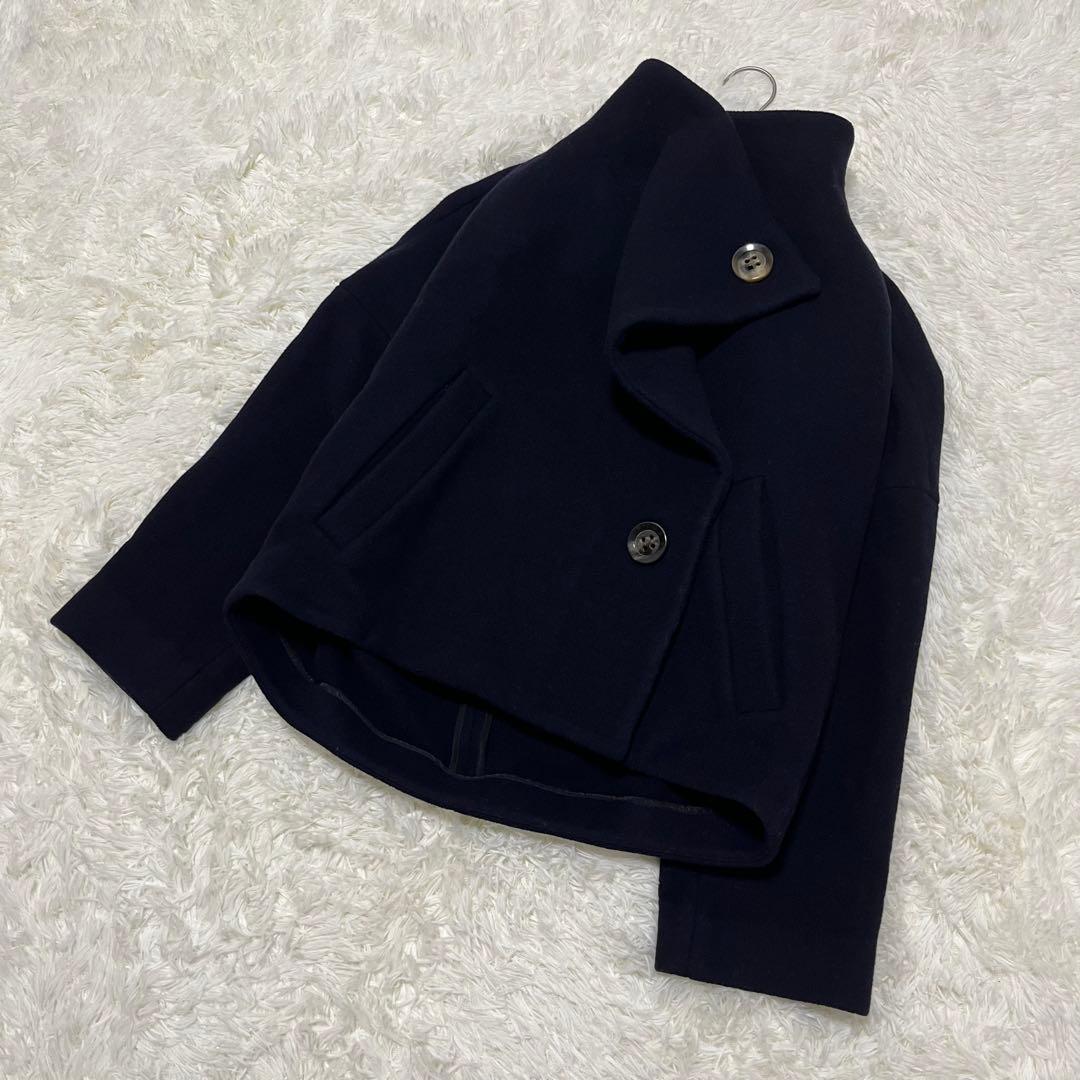 【ENFÖLD✨】定価5.8万　ウールリバーモッサショートドルマンコート　36