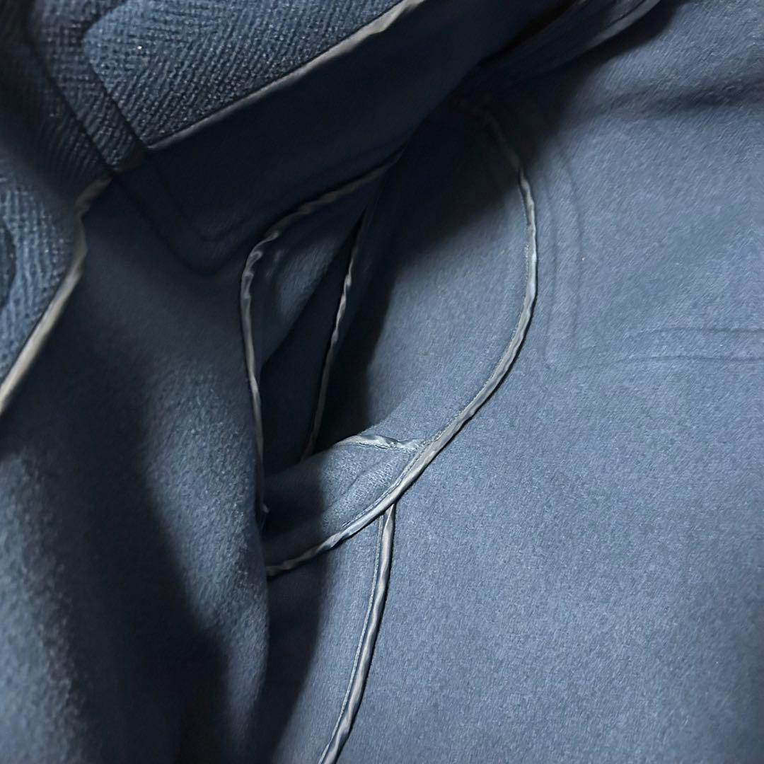 希少カラー　ムーアブルック　ヘリンボーン　ロングダッフルコート　丈100cm超