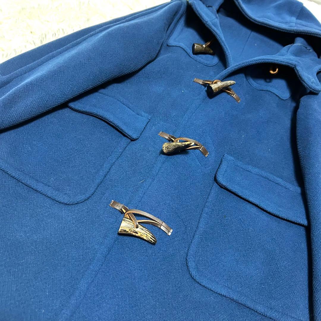 希少カラー　ムーアブルック　ヘリンボーン　ロングダッフルコート　丈100cm超