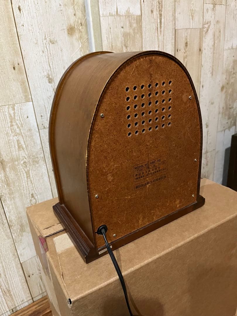 朝日放送　40周年記念品　松下電器製　AM FM レトロ調　ラジオ　中古品