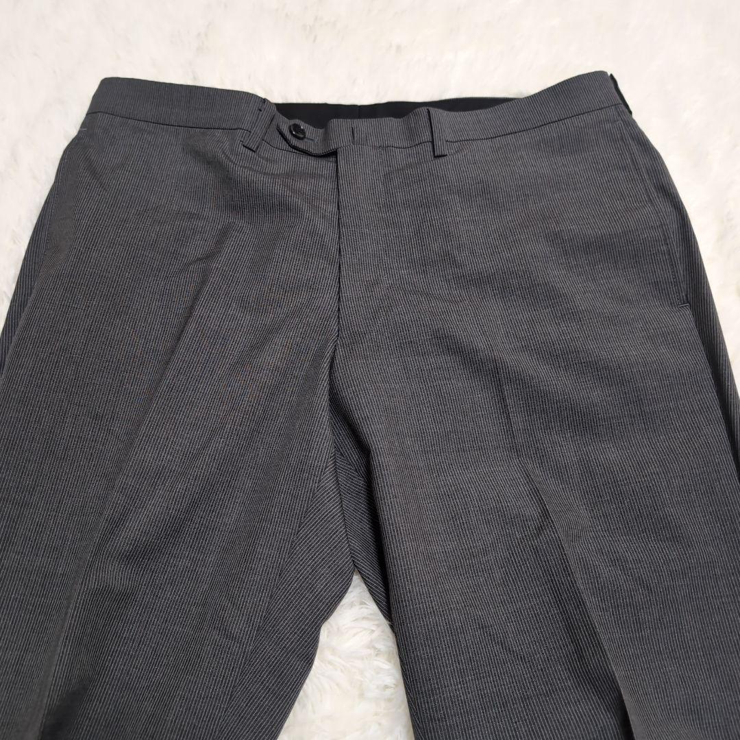 s*x様 美品 高級イタリア製生地 カニノコ ミツミネ セットアップスーツ グレ