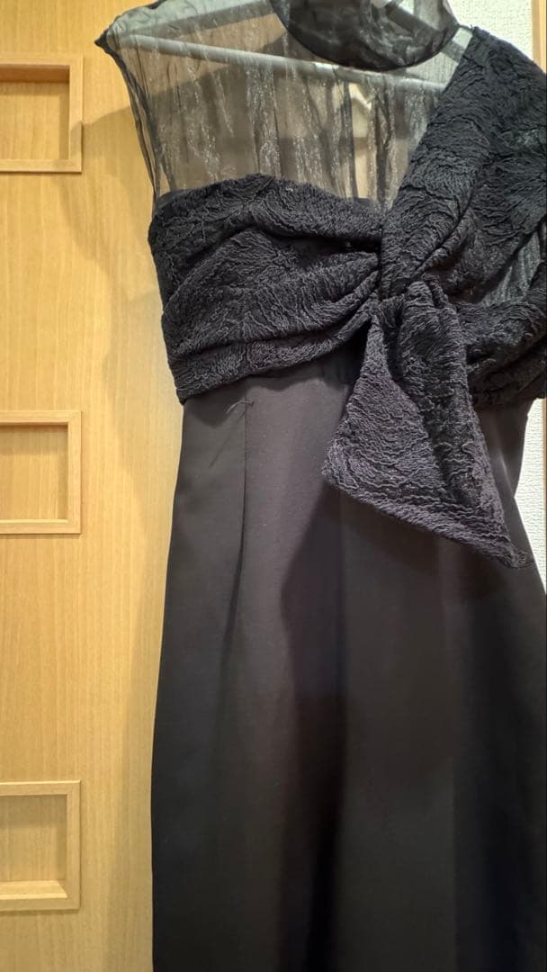 ラグナムーン　エンブロイダリーツイストパンツドレス黒