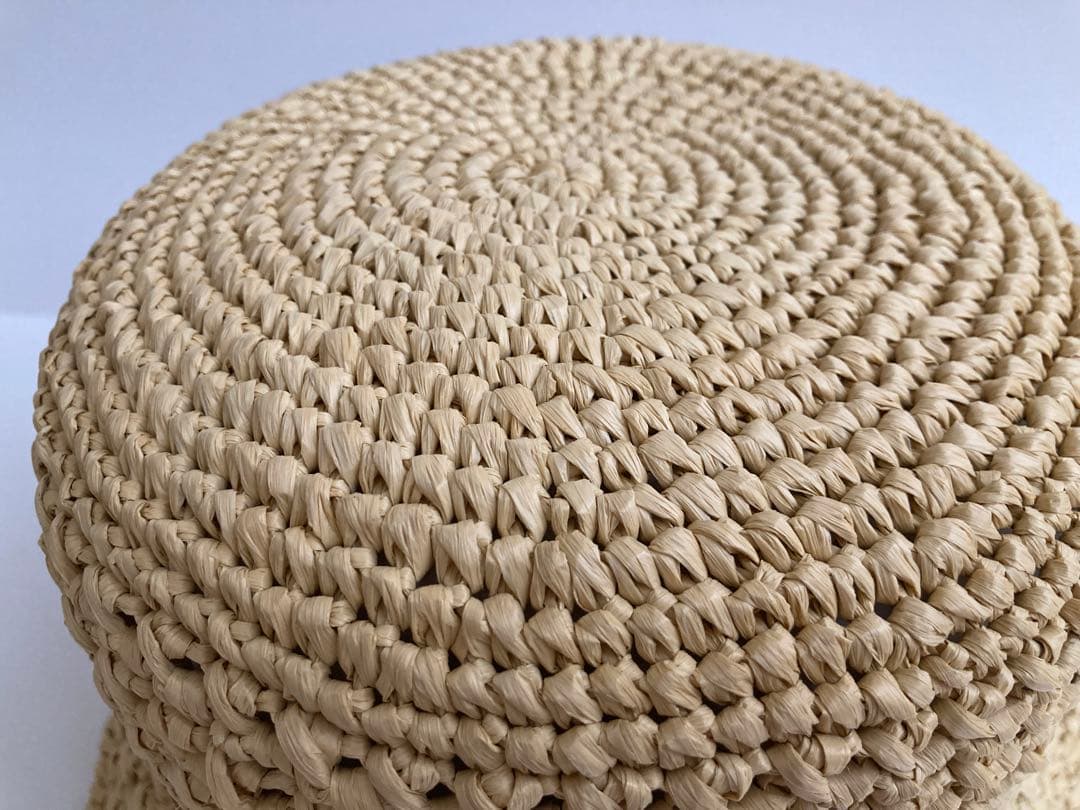 新品 Miu Miu ウーブンファブリックハット　Mサイズ