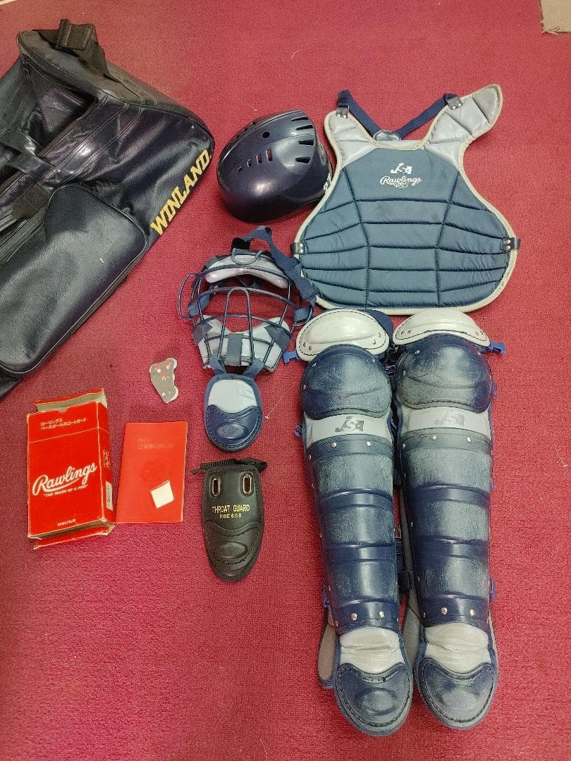 Rawlings キャッチャー用品 フルセット ネイビー
