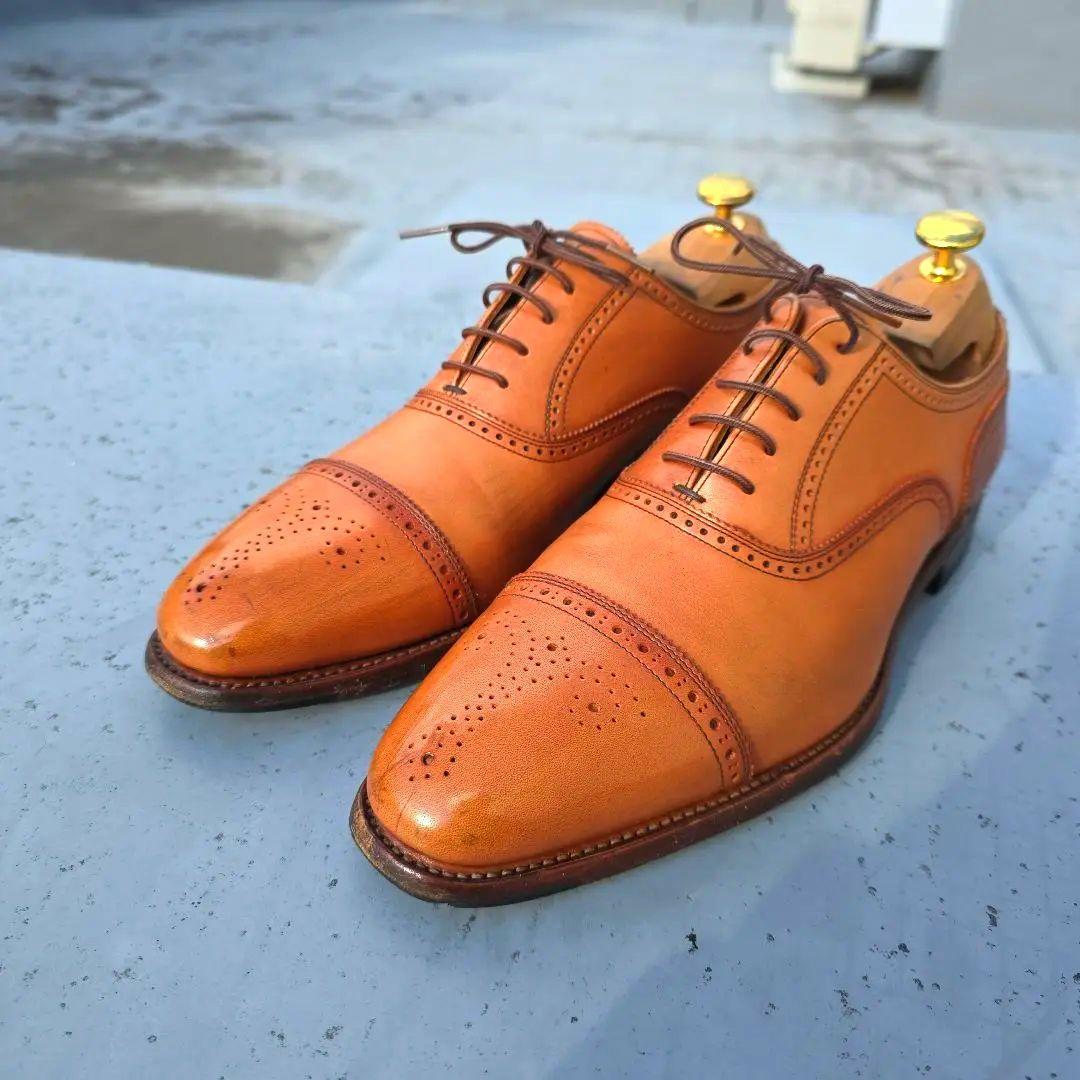 SCOTCH GRAIN ビジネスシューズ 25.5cm ブラウン セミブローグ