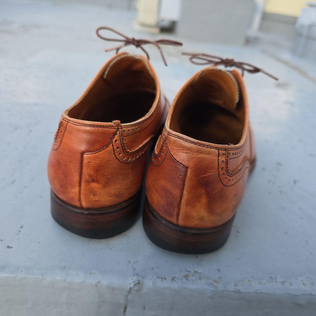 SCOTCH GRAIN ビジネスシューズ 25.5cm ブラウン セミブローグ