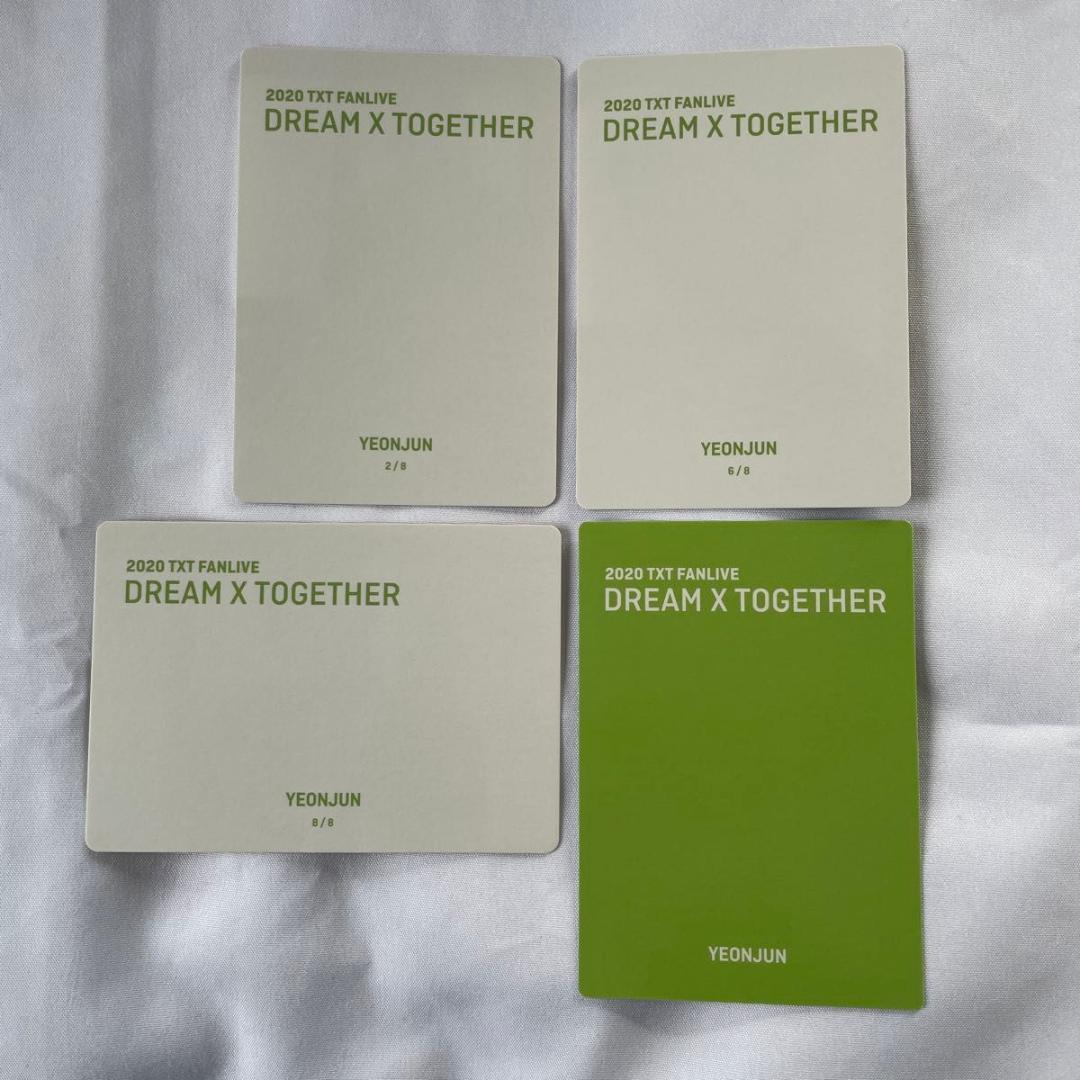 2020 TXT FANLIVE ミニフォト トレカ ヨンジュン 4枚セット