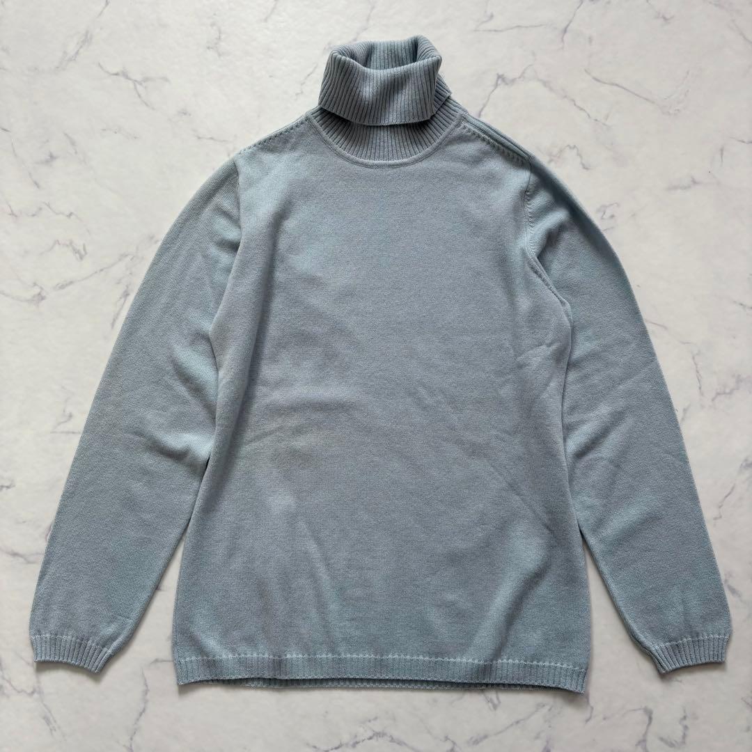 極美品 ロロピアーナ カシミヤ100% タートル ニット 46